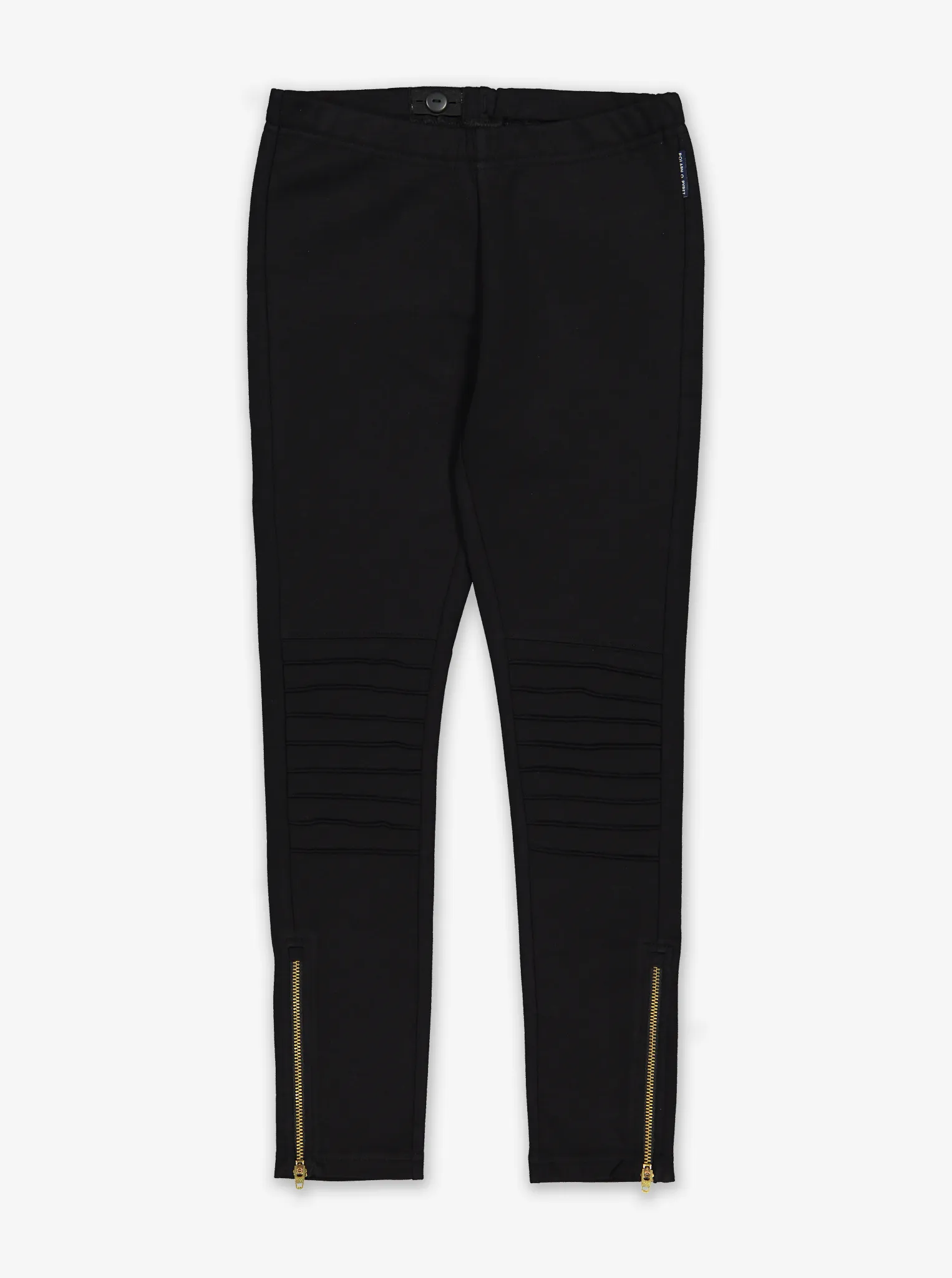 Black Kids Biker Leggings