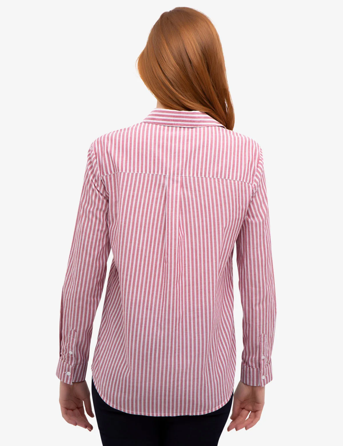 BUTTON POCKET STRIPED SHIRT
