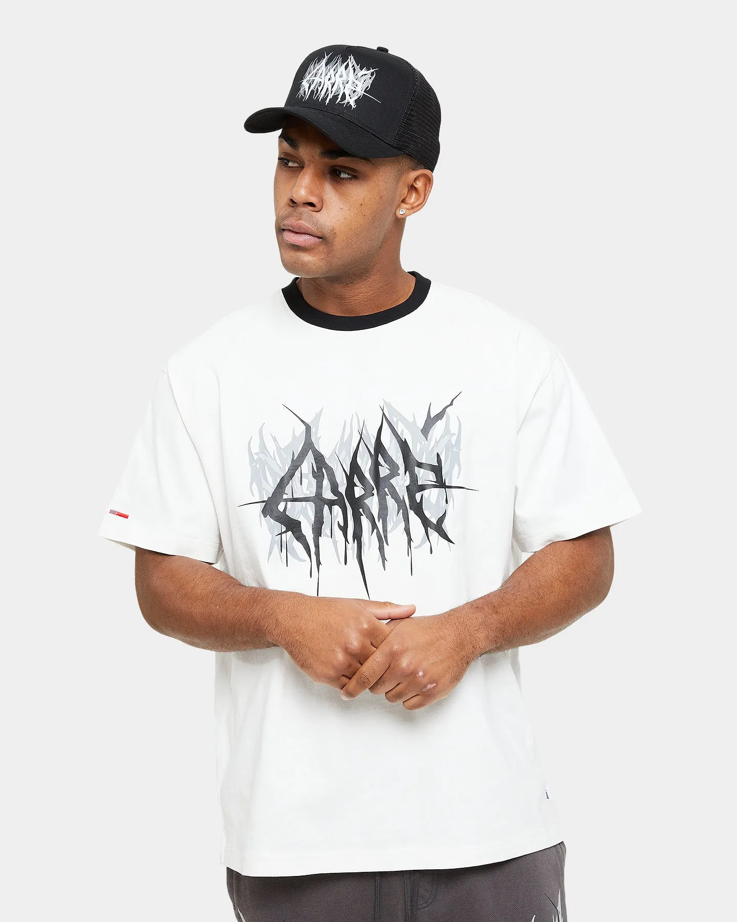 Carre Metalle Oversized T-Shirt Off White/Black