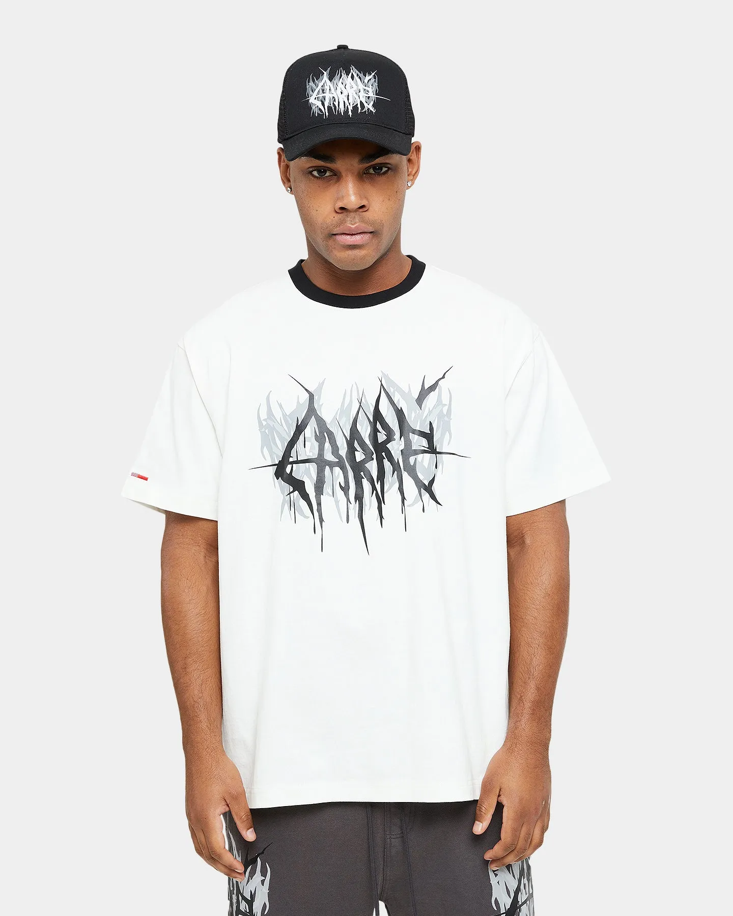 Carre Metalle Oversized T-Shirt Off White/Black