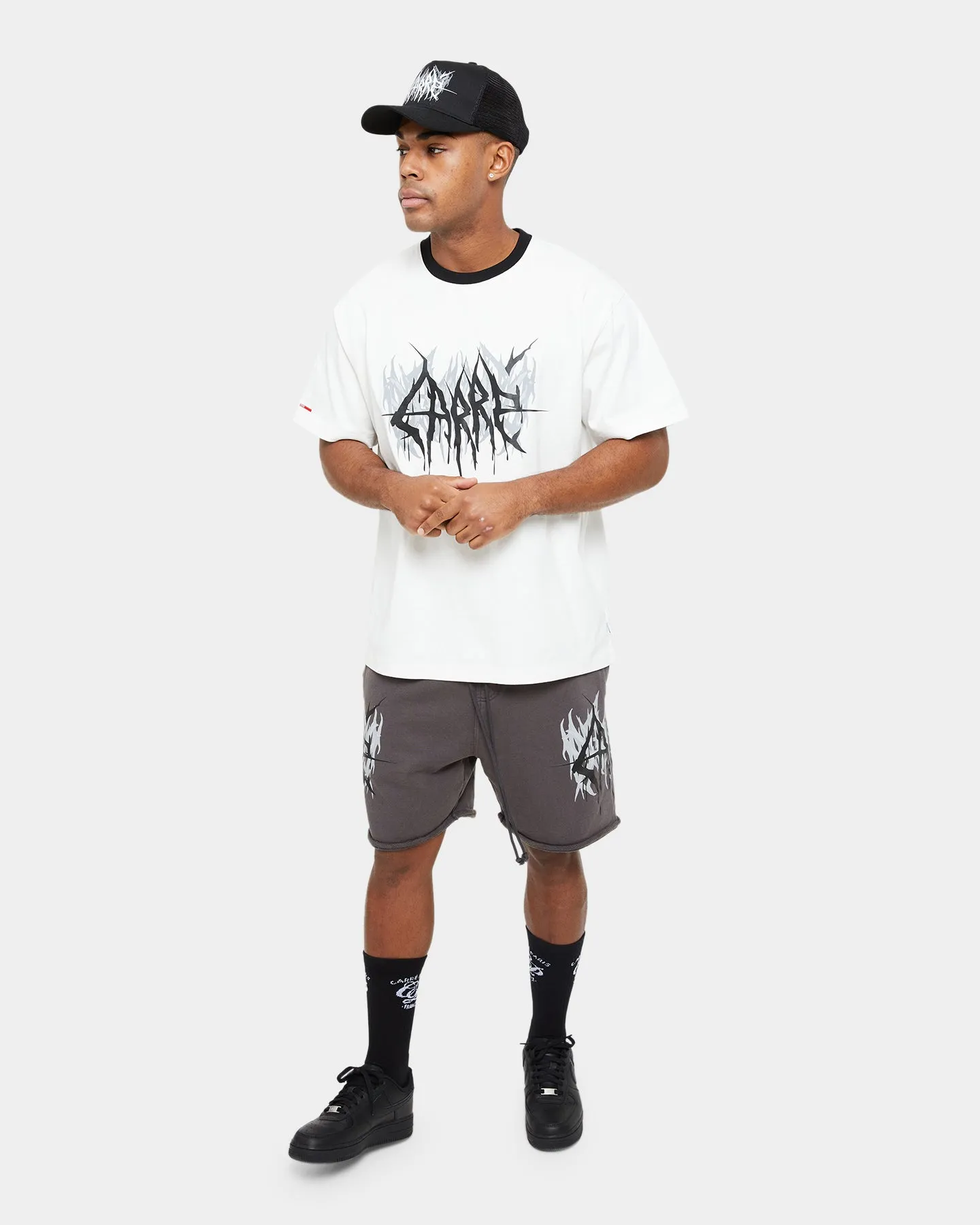 Carre Metalle Oversized T-Shirt Off White/Black