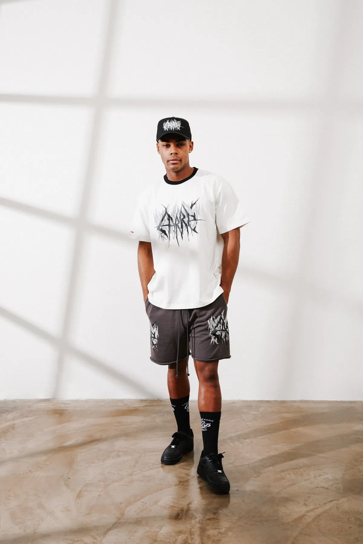 Carre Metalle Oversized T-Shirt Off White/Black
