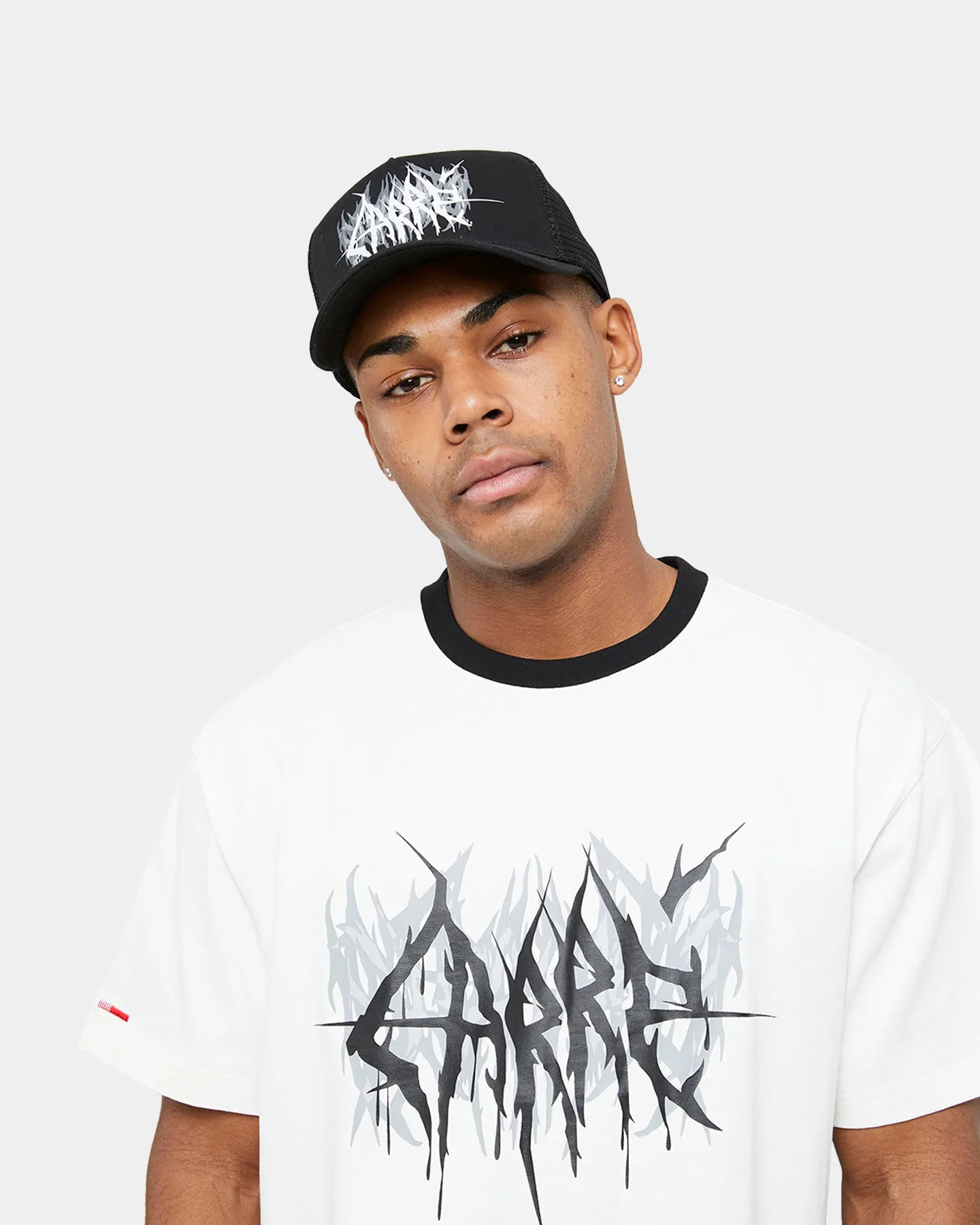 Carre Metalle Oversized T-Shirt Off White/Black
