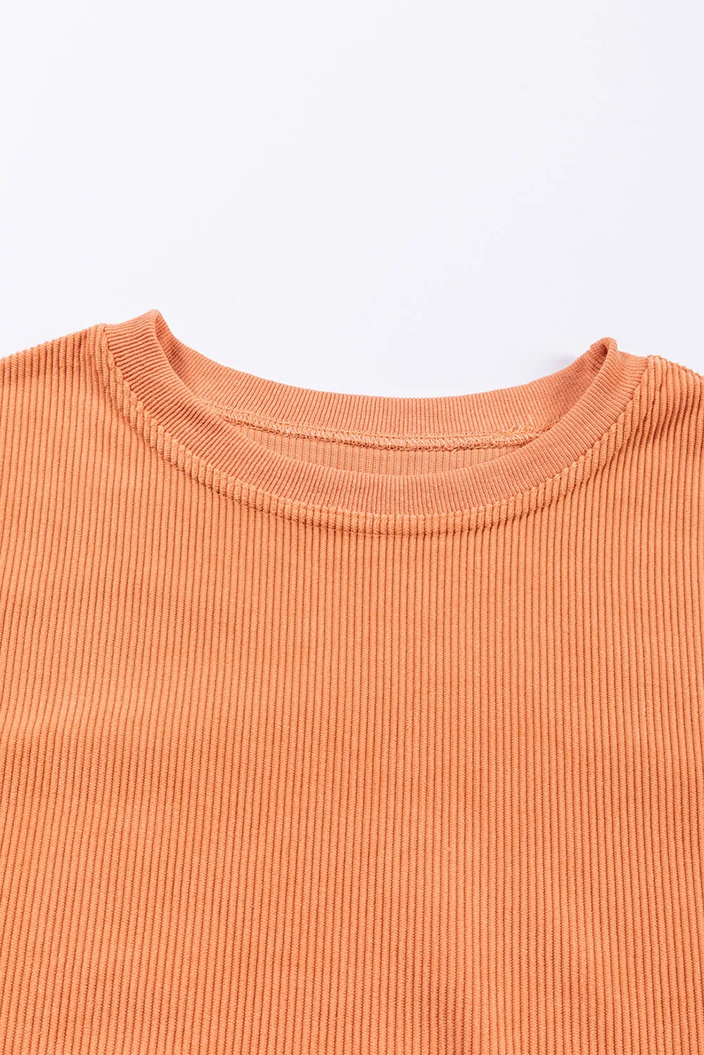 Christmas Cowboy Boy Ribbed Corduroy Oversized Sweatshirt