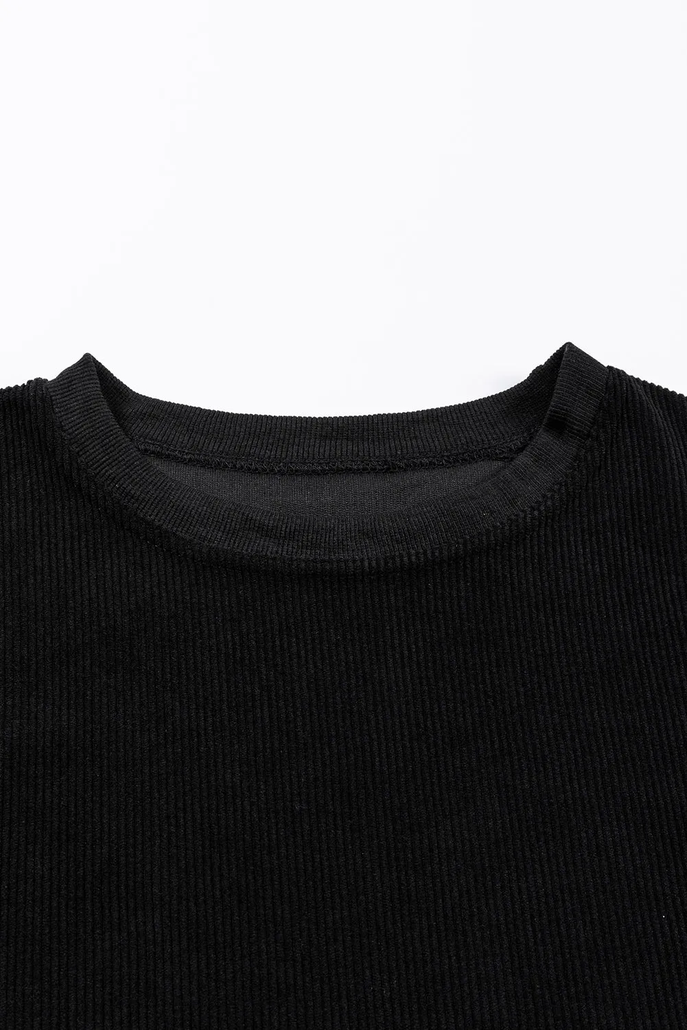 Christmas Cowboy Boy Ribbed Corduroy Oversized Sweatshirt