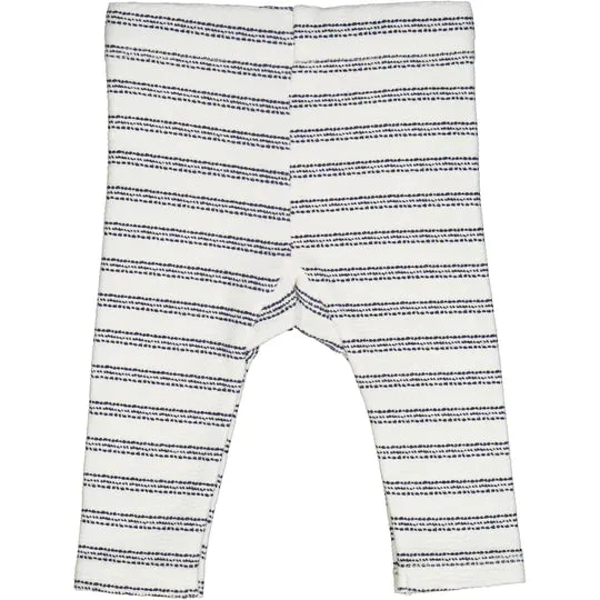 Cream Night Blue Stripe Pants