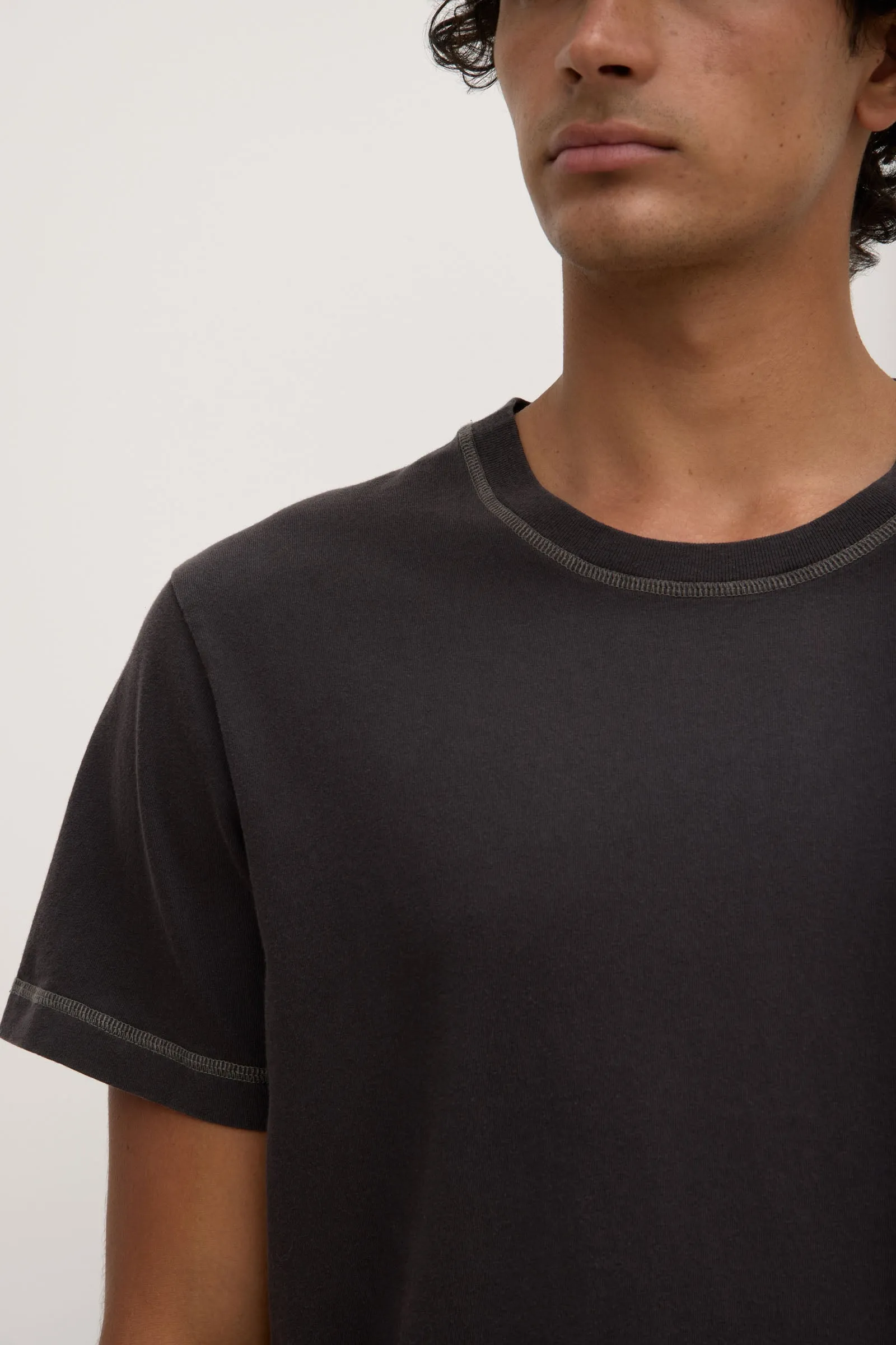 Evan Contrast Stitch Tee