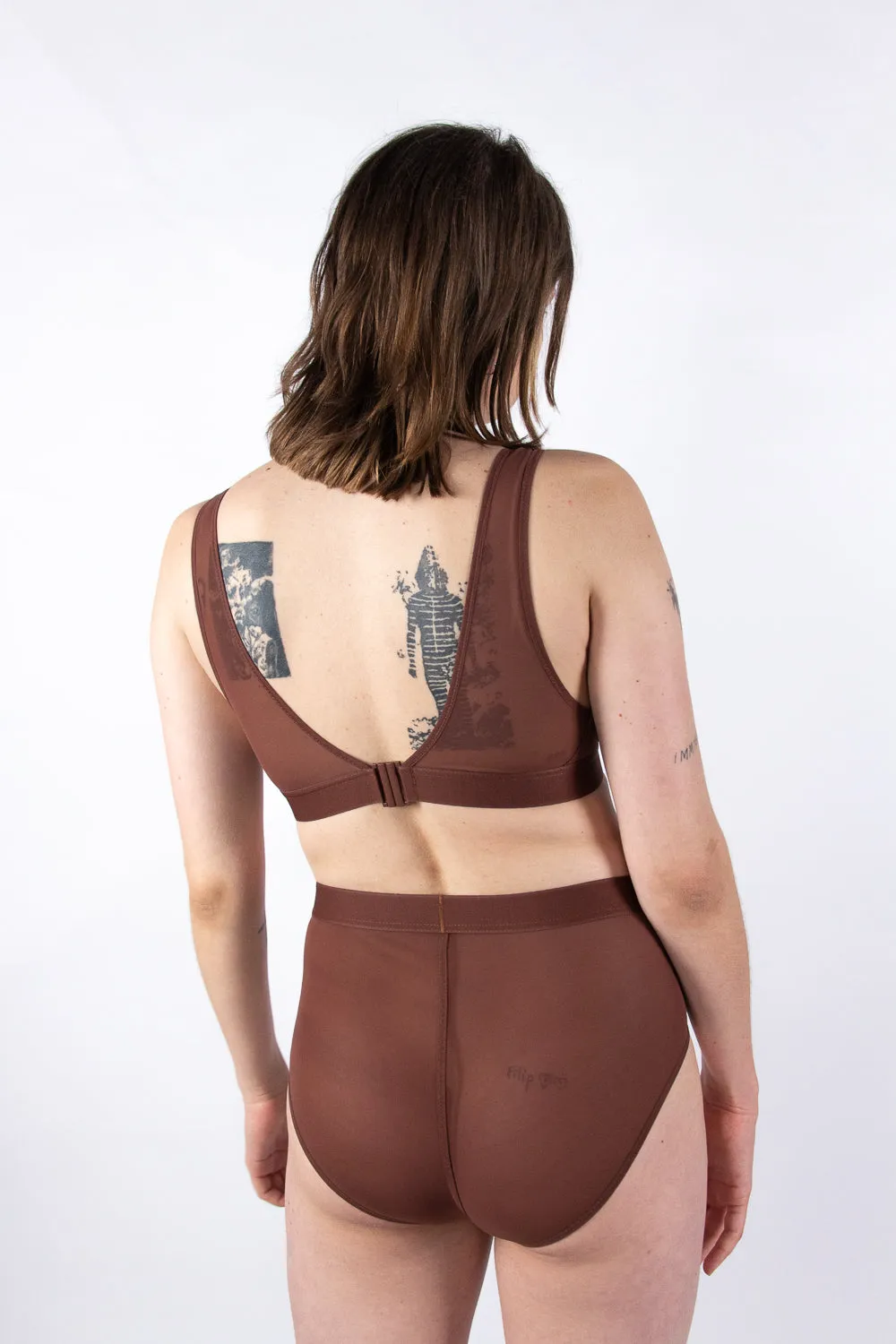 GIRLFRIEND - soft tulle - chocolate