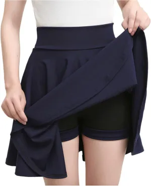 Golf Athletic Skirt for Women High Waisted with Pockets Inner Shorts for Skater Skirt Summer Sexy Short Skirt Shorts