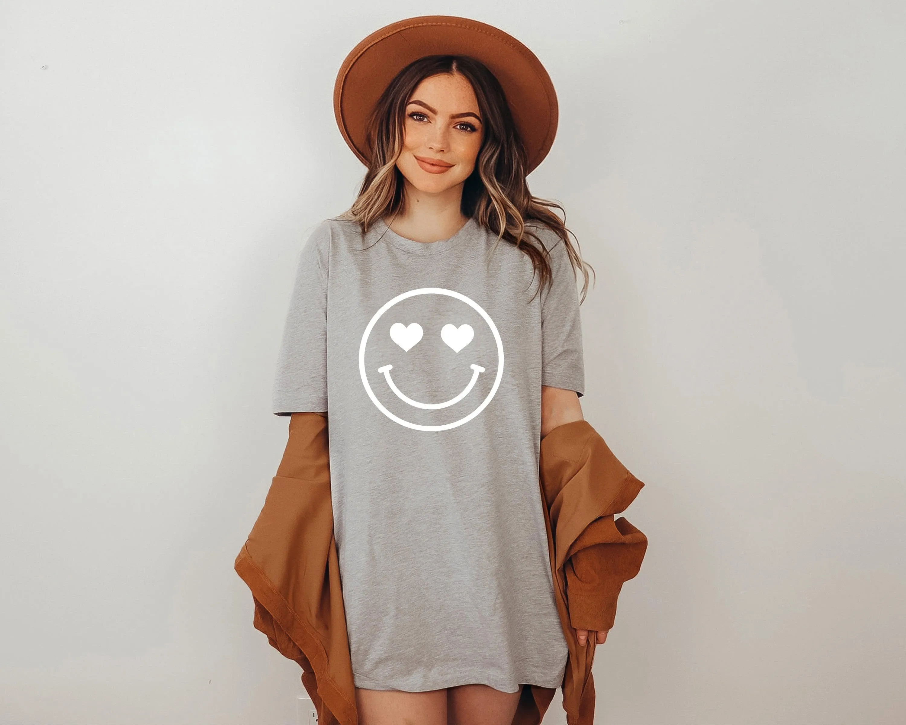 Heart Eyes Smiley Face Spring, Summer Tshirt | Matching shirts with a baby
