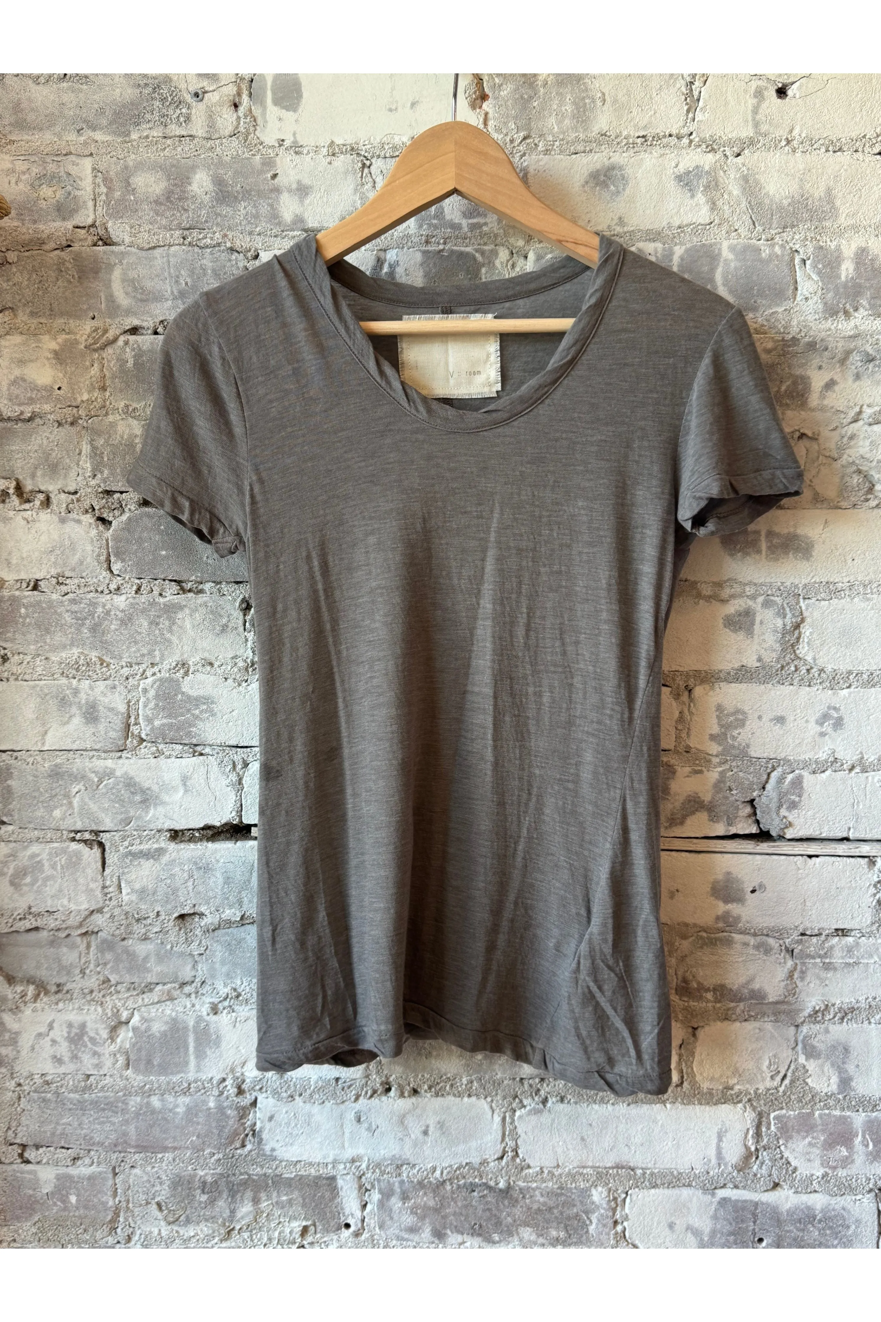 Hi-Soft Jersey SS Crew T-Shirt - Charcoal