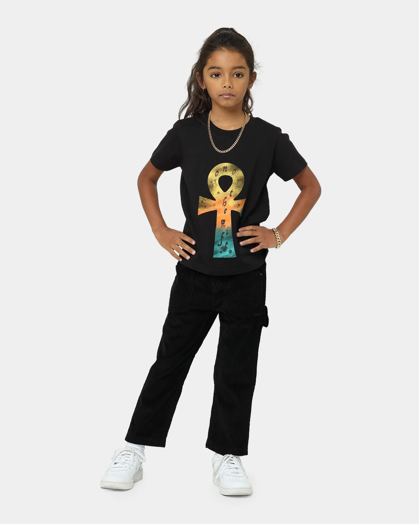 Honor The Gift Kids' Fall Spiritual Warfare T-Shirt Black