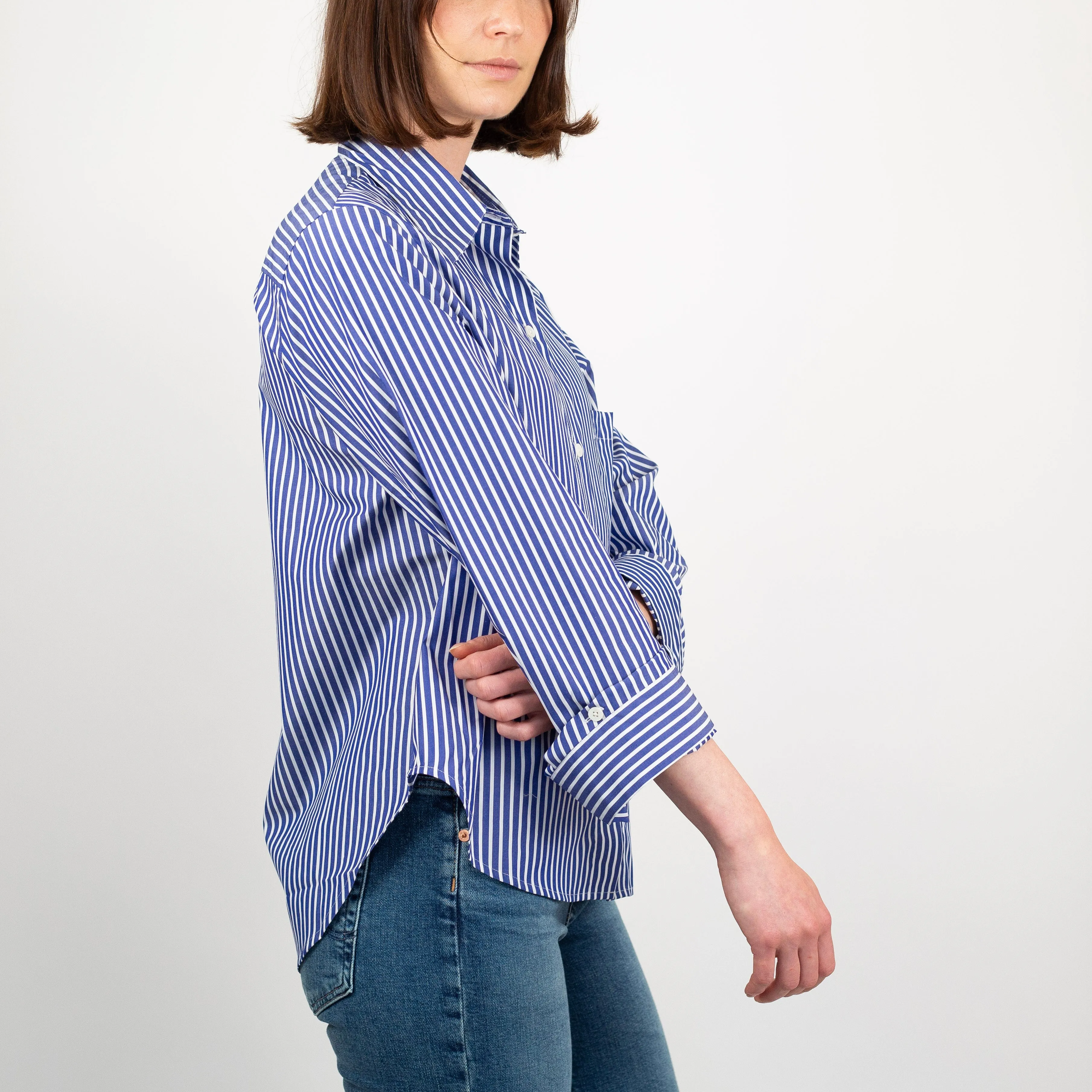 Kat Stripe Button Down Shirt