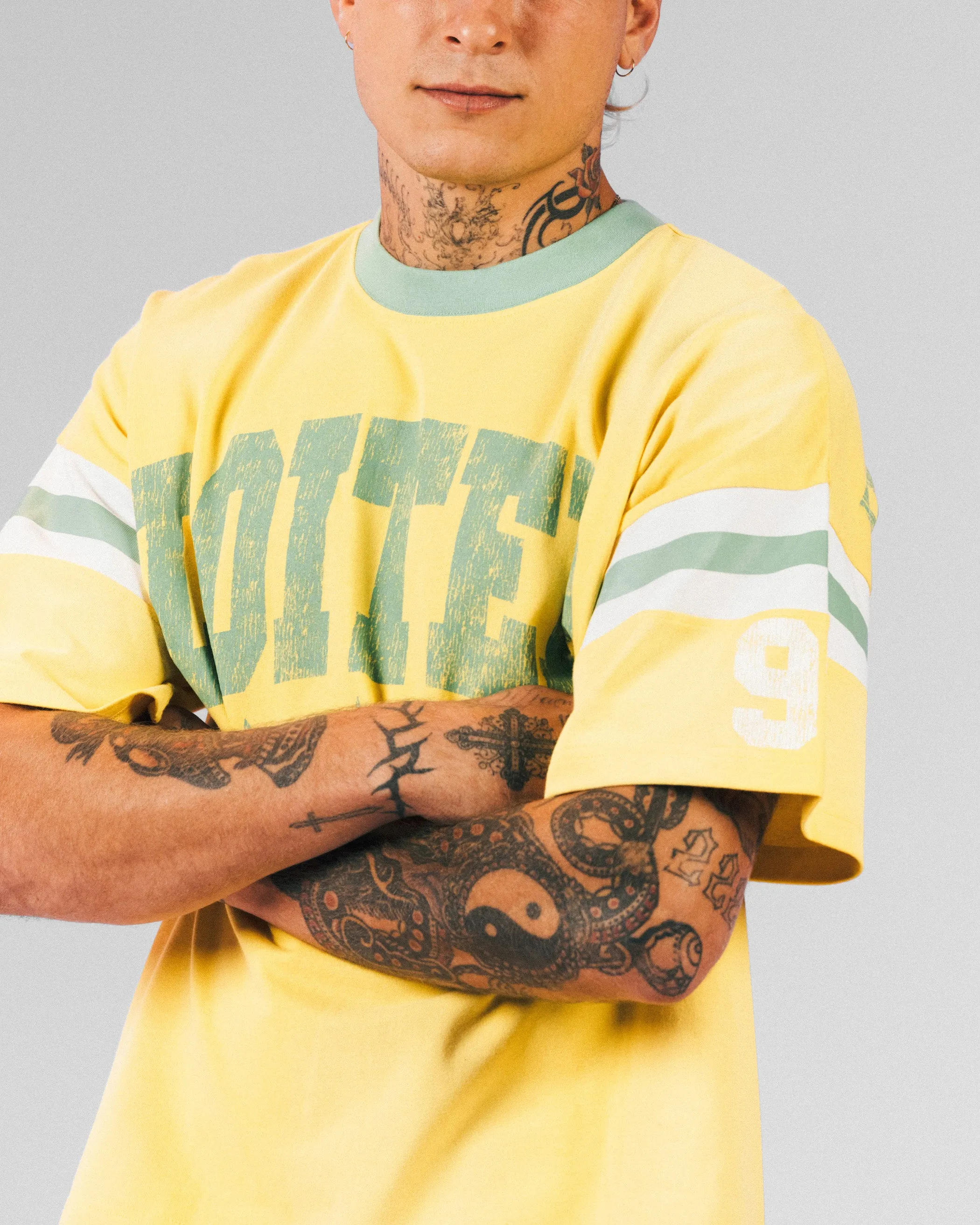 Loiter Star Jersey T-Shirt Yellow