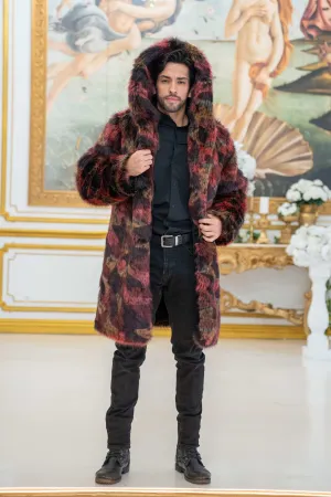 Men's Short Playa Coat in "Crimson Bear" STOCK