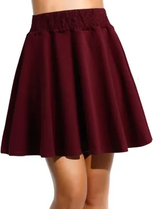 Midi Skirts for Women Solid Basic Skirt A Line Design Skirt Ruffle Layered Pleated Large Swing Skirts Spring