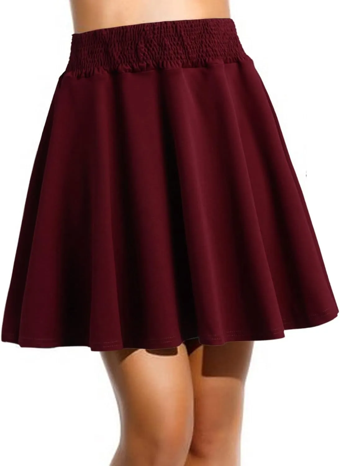 Midi Skirts for Women Solid Basic Skirt A Line Design Skirt Ruffle Layered Pleated Large Swing Skirts Spring