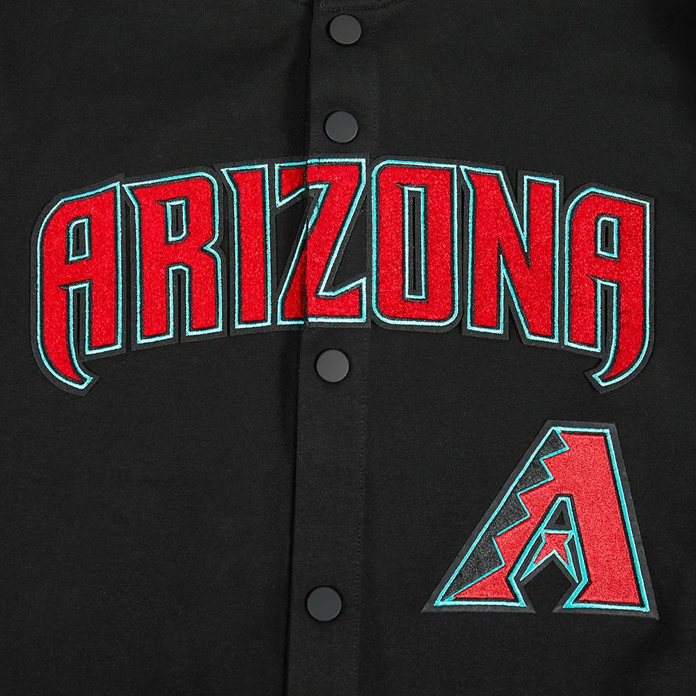 MLB ARIZONA DIAMONDBACKS CLASSIC MEN'S WARM UP JACKET (BLACK)