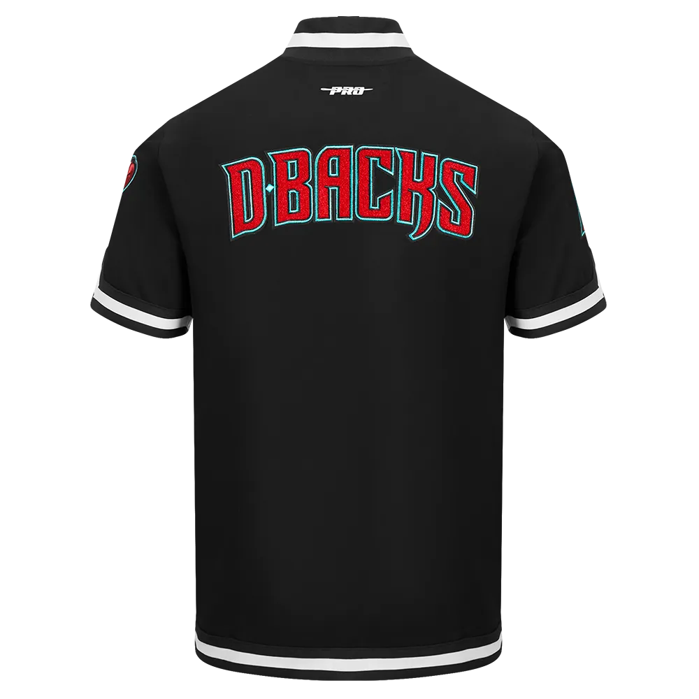 MLB ARIZONA DIAMONDBACKS CLASSIC MEN'S WARM UP JACKET (BLACK)