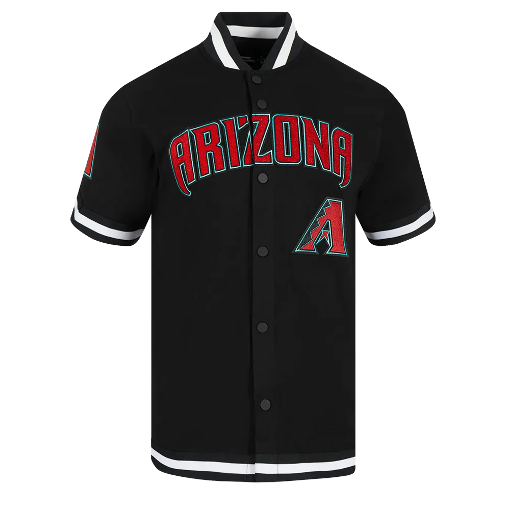 MLB ARIZONA DIAMONDBACKS CLASSIC MEN'S WARM UP JACKET (BLACK)
