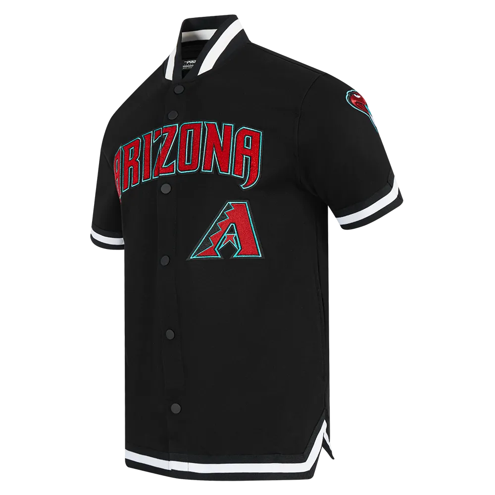 MLB ARIZONA DIAMONDBACKS CLASSIC MEN'S WARM UP JACKET (BLACK)