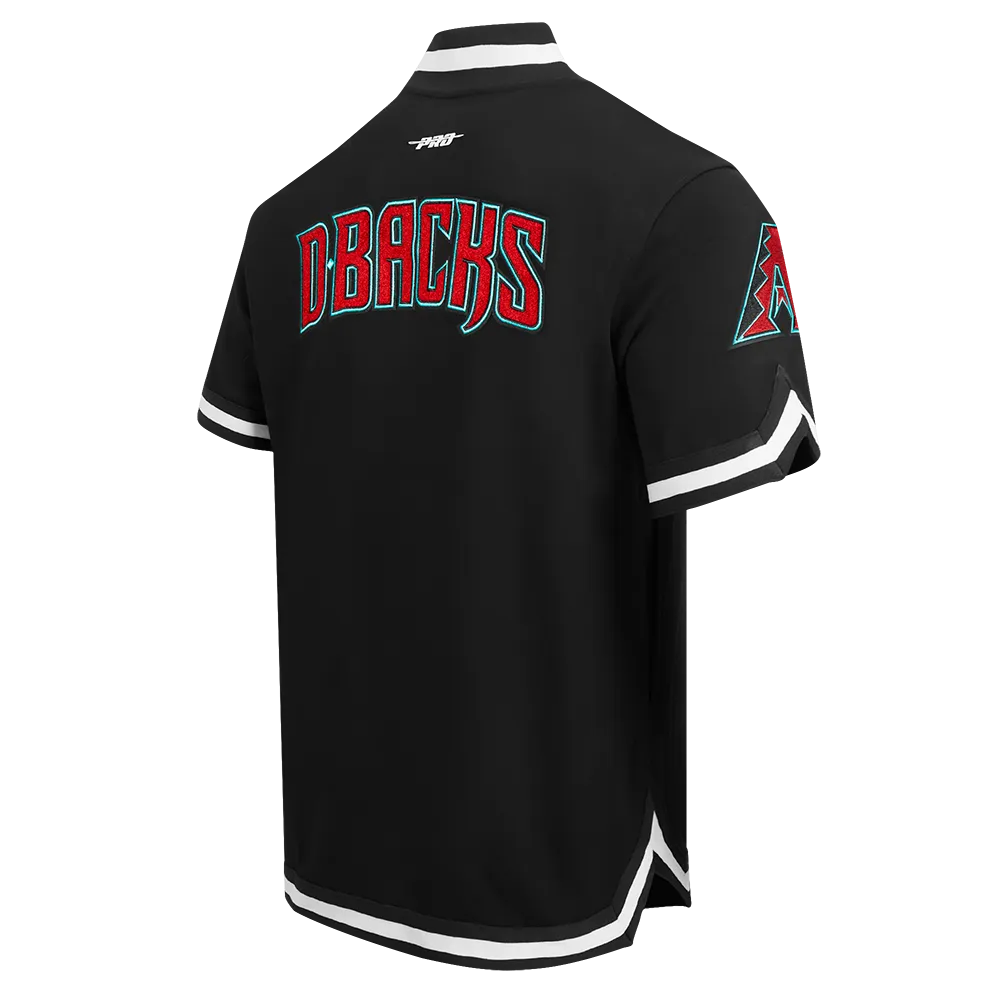 MLB ARIZONA DIAMONDBACKS CLASSIC MEN'S WARM UP JACKET (BLACK)