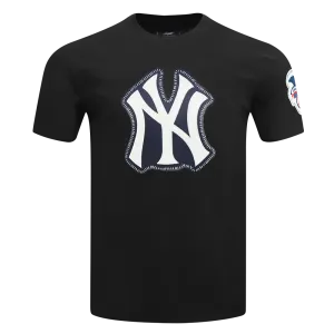 MLB NEW YORK YANKEES DIY PICK STITCH MEN'S SINGLE JERSEY TOP (BLACK)