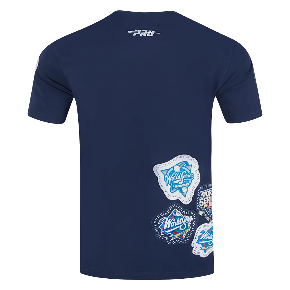 MLB NEW YORK YANKEES DIY PICK STITCH MEN'S SINGLE JERSEY TOP (MIDNIGHT NAVY)