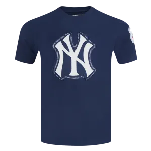 MLB NEW YORK YANKEES DIY PICK STITCH MEN'S SINGLE JERSEY TOP (MIDNIGHT NAVY)