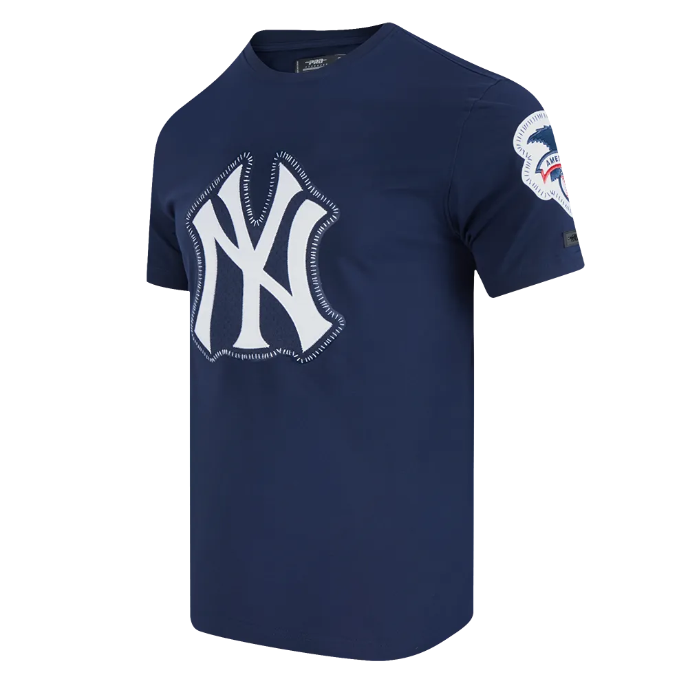 MLB NEW YORK YANKEES DIY PICK STITCH MEN'S SINGLE JERSEY TOP (MIDNIGHT NAVY)