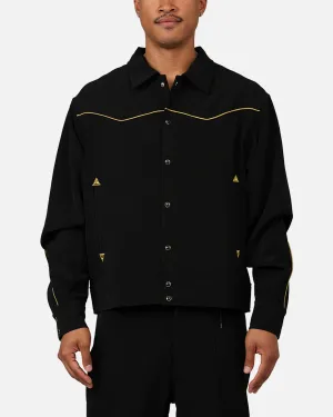 MNML Rodeo Stitch Button Up Jacket Black/Gold
