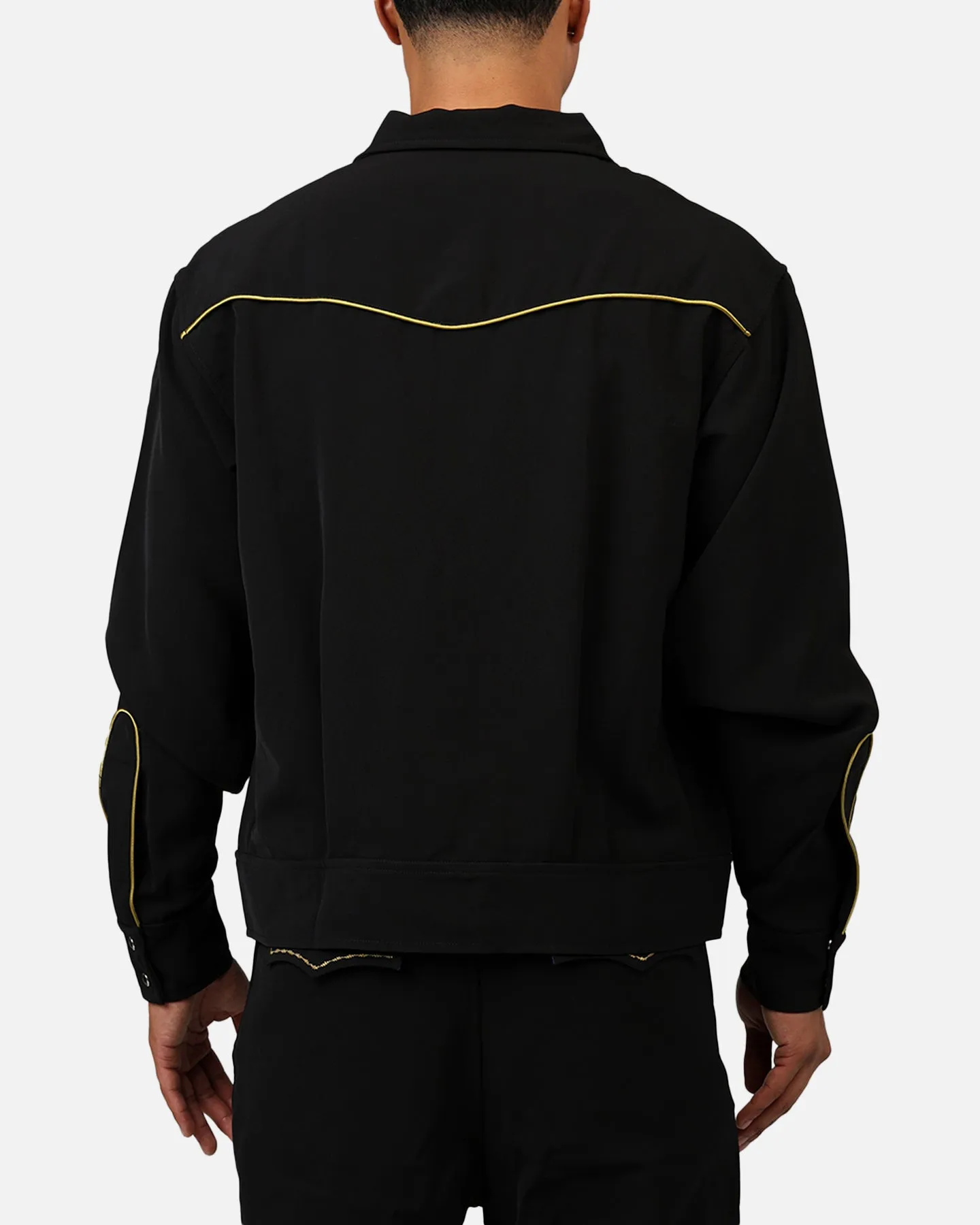 MNML Rodeo Stitch Button Up Jacket Black/Gold