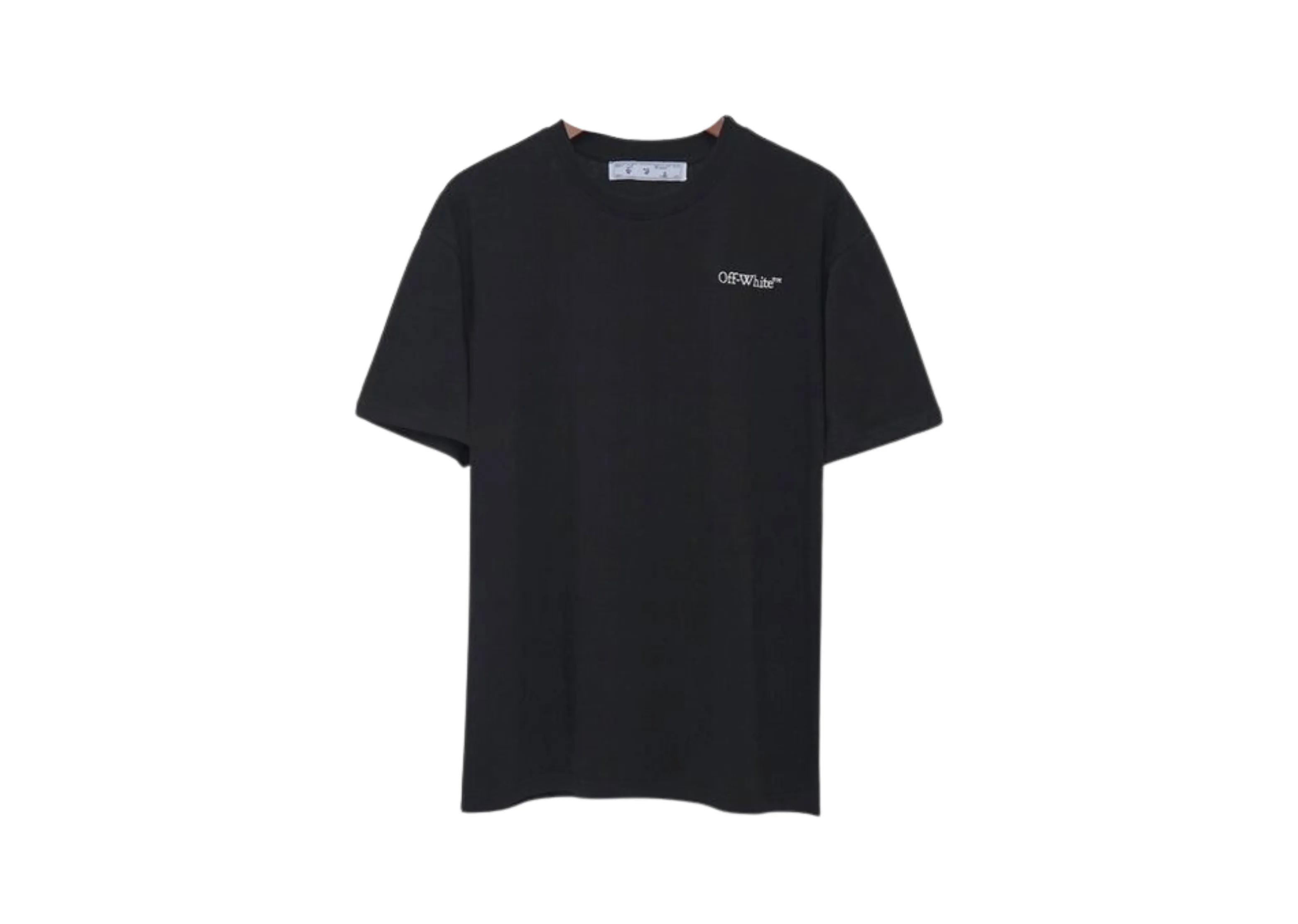 Off-White - Printed 'Outline' Black T-Shirt