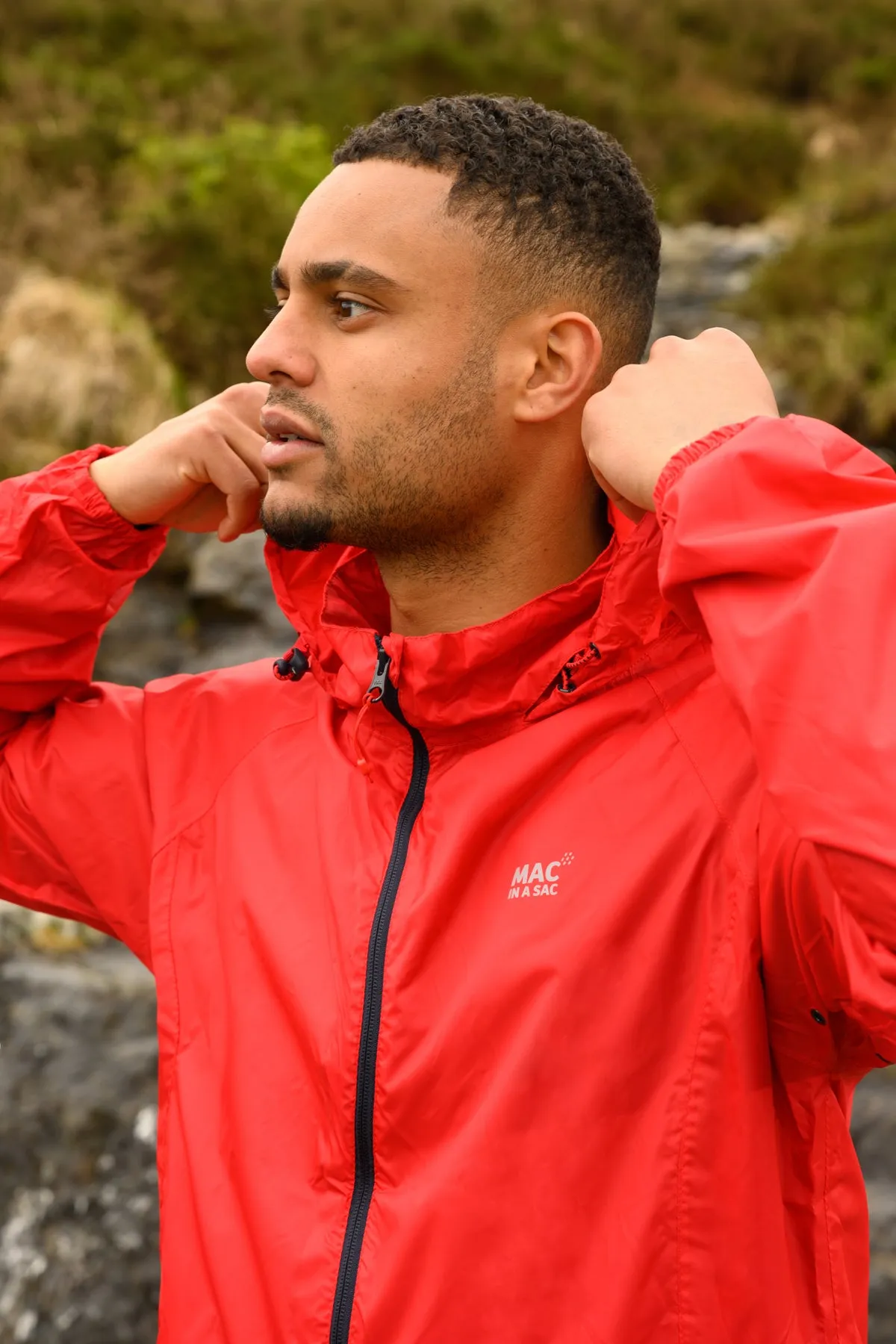 Origin Packable Waterproof Jacket - Red