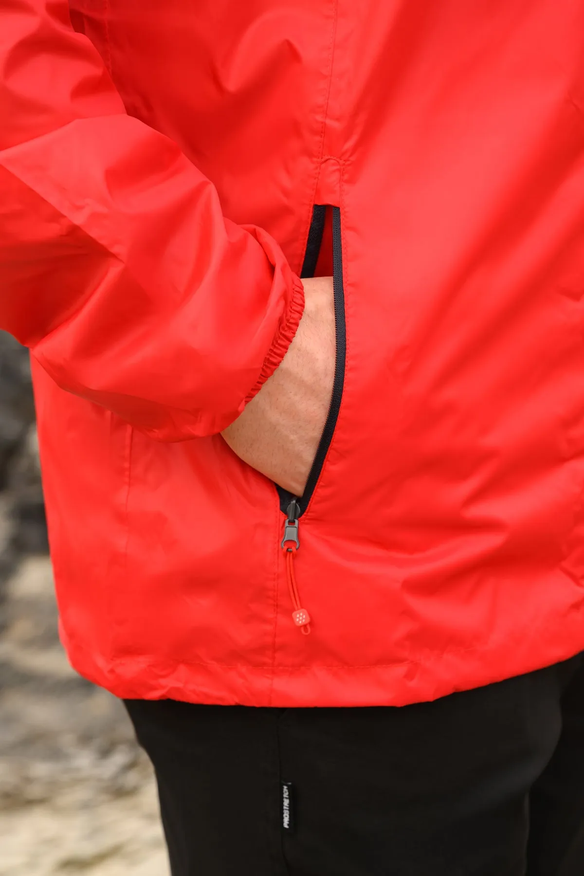 Origin Packable Waterproof Jacket - Red
