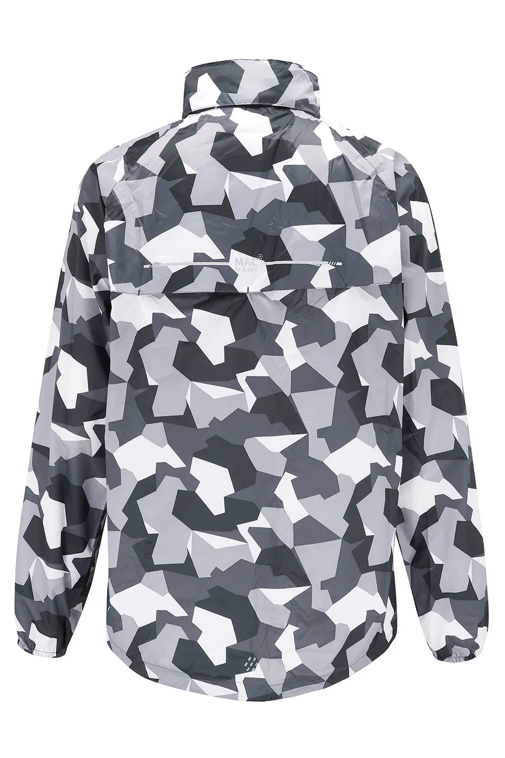 Origin Packable Waterproof Jacket - White Camo Tonal Zip