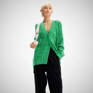 Oversize Openwork Cardigan