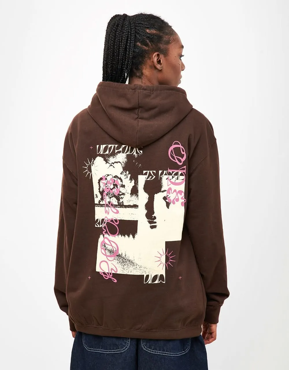 Route One Nothing Pullover Hoodie - Hot Chocolate