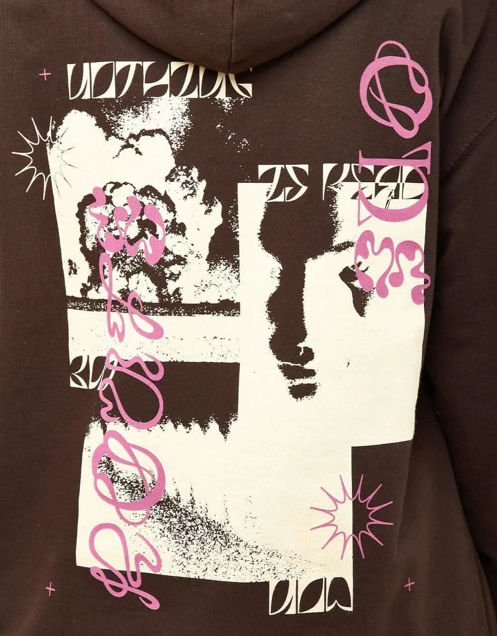 Route One Nothing Pullover Hoodie - Hot Chocolate