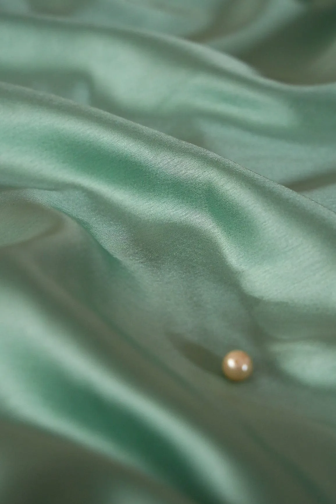 Sea Green Dyed Satin