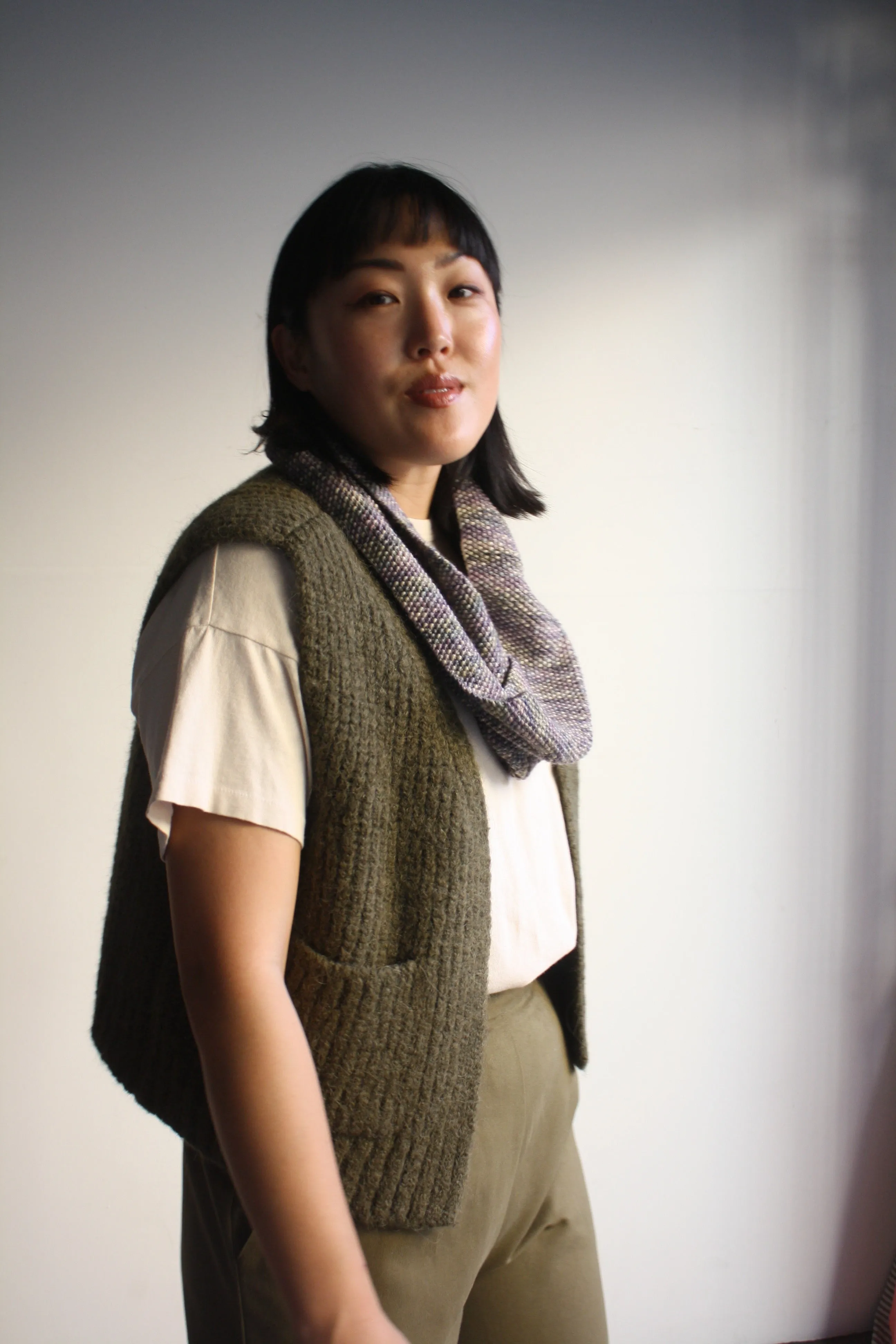 Seed Stitch Cowl