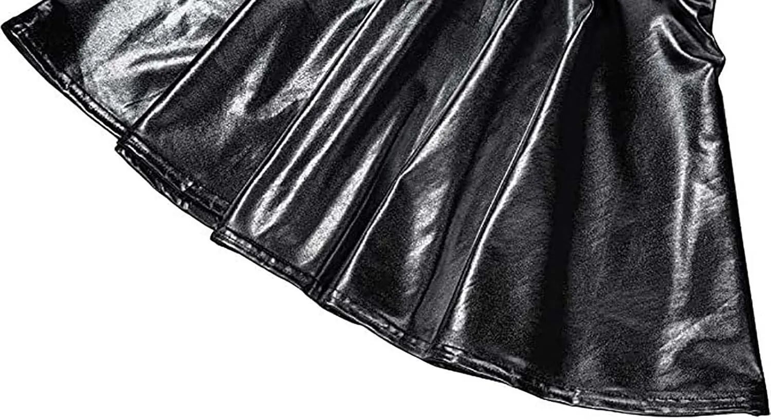 Skirt for Party Women's Fashion High Waist Pleated Solid Color Short Dress Loose Fit Skirts Metallic Summer Outfit