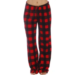 Soft Plaid Plush Lounge Pants