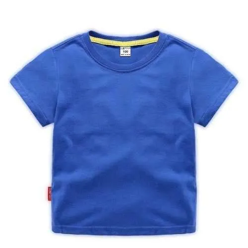 Solid Color Boys Tops & T-Shirts