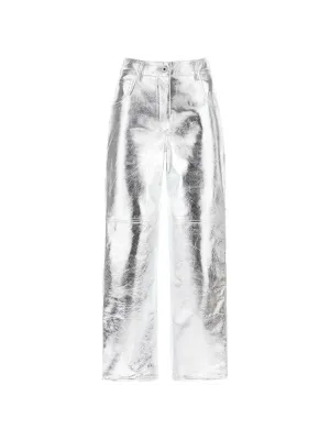 Sterling Metallic Leather Trousers