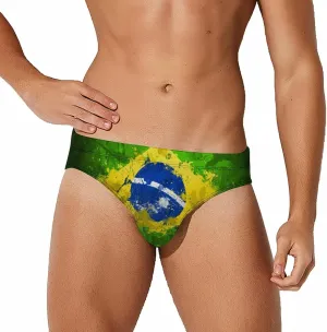 TAIZIYEAH American Flag Men's Swimwear Pants Swimming Trunk Board Shorts Swimsuits Pool