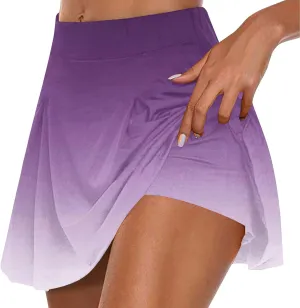 TANGNADE Tennis Skirts for Women with Shorts Stretchy Dressy Casual Athletic Skorts Summer Golf Running Workout Outfits