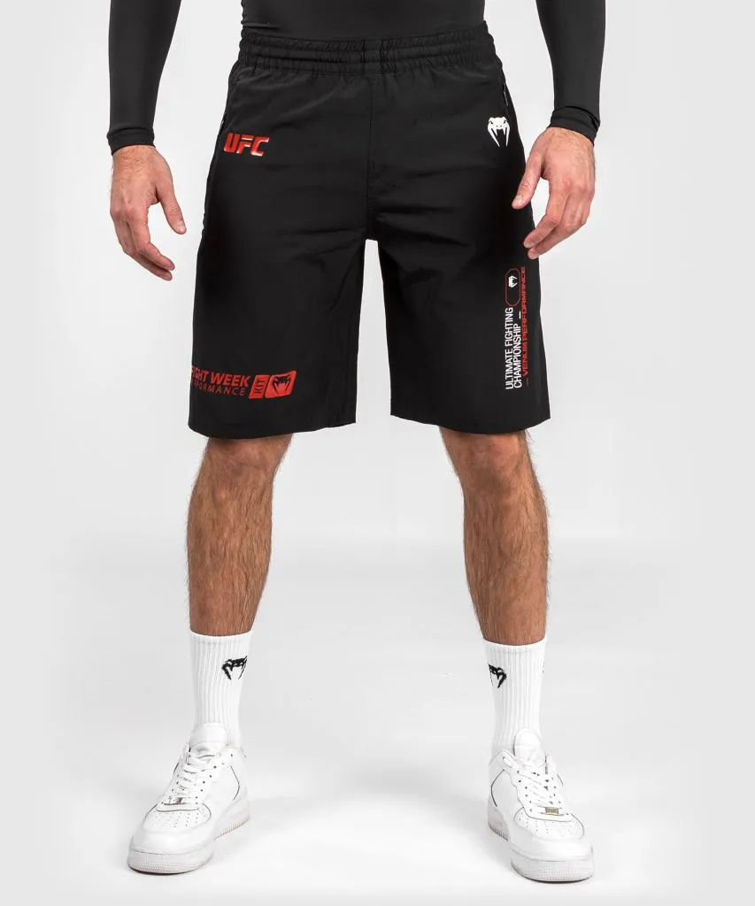 Venum VNMUFC-00180-001 UFC Adrenaline Fight Week Performance Men’s Shorts S-XXL Black