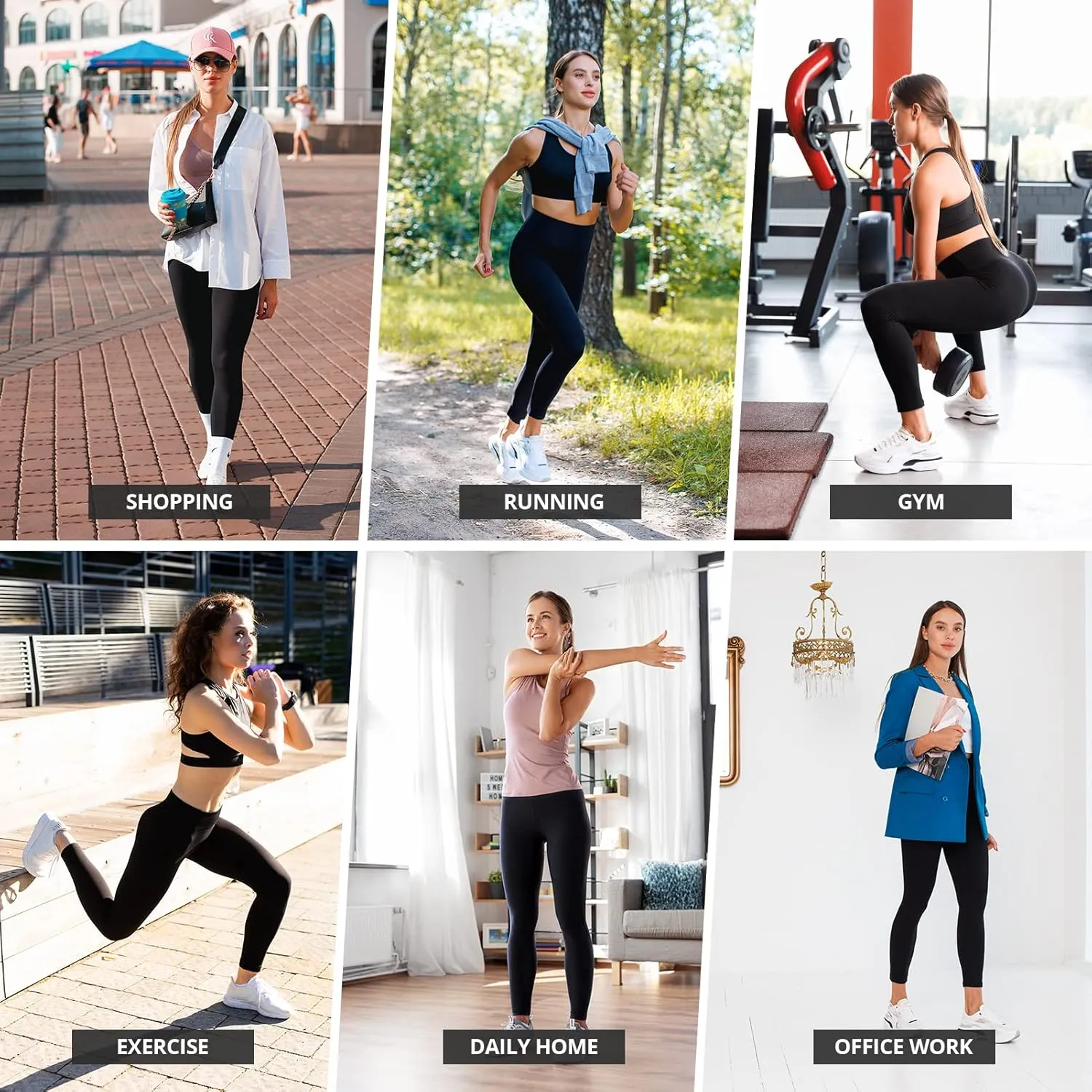 Walifrey 2 Pack Leggings for Women, High Waisted Buttery Soft Womens Yoga Pants for Gym Workout