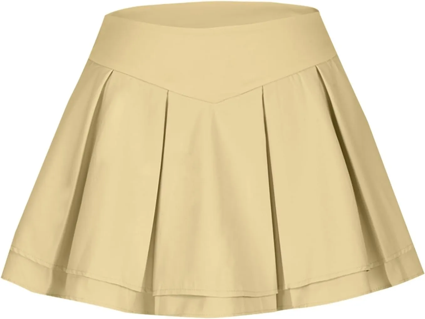 Womens Tennis Skorts Casual High Waisted Flowy Pleated Skater Skirts Athletic Cute Ruffle Layer Yoga Fitness Clothes